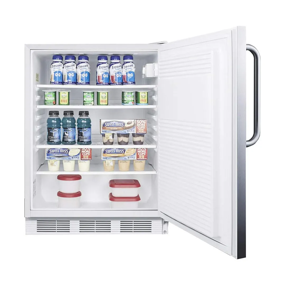 Accucold FF7LWCSS Built-in or Freestanding Undercounter Refrigerator, Stainless Steel, 5.5 cu. ft.