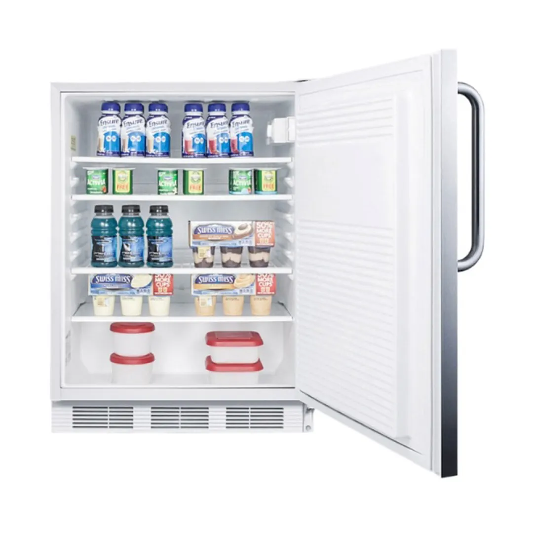 Accucold FF7LWCSSADA Built-in or Freestanding Undercounter Refrigerator, Stainless Steel, ADA Compliant, 5.5 cu. ft.
