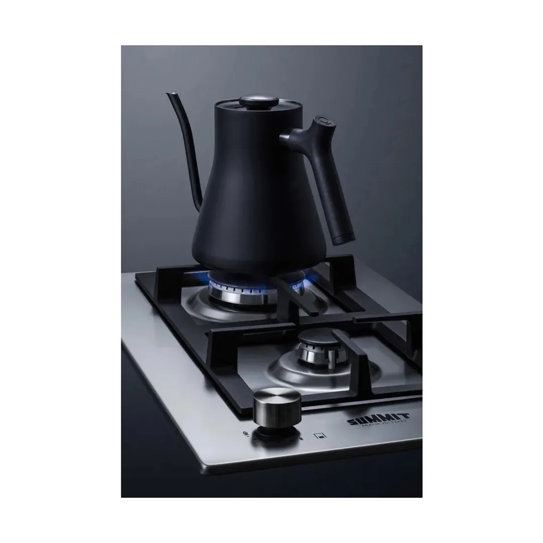 Summit GCJ2SSLP 12" Bulit-In LP Gas CookTop with (2) Burners, Stainless Steel Surface, 13.400 BTU
