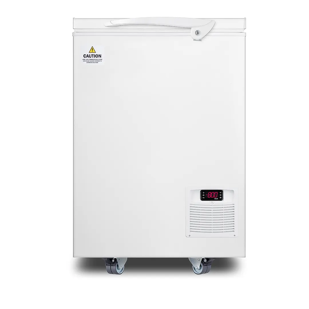 Accucold LAB8 23" Freezer, 3.08 cu.ft, White Exterior, Steel, Bottom, -50 to -85°C, Lockable Door