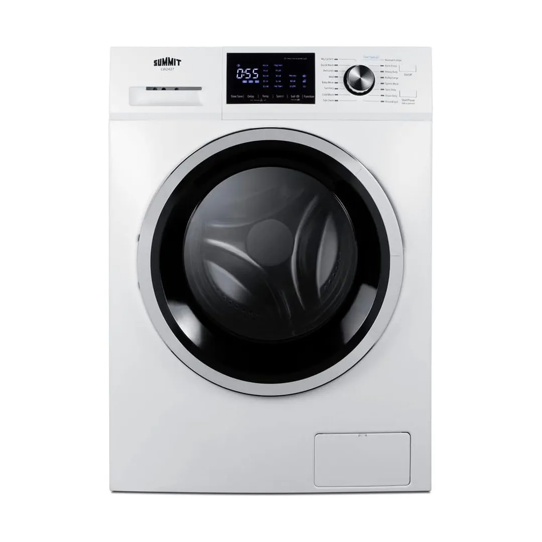 Summit LW2427 Front-Loading Washer, 24" Wide Slim-Fitting Design