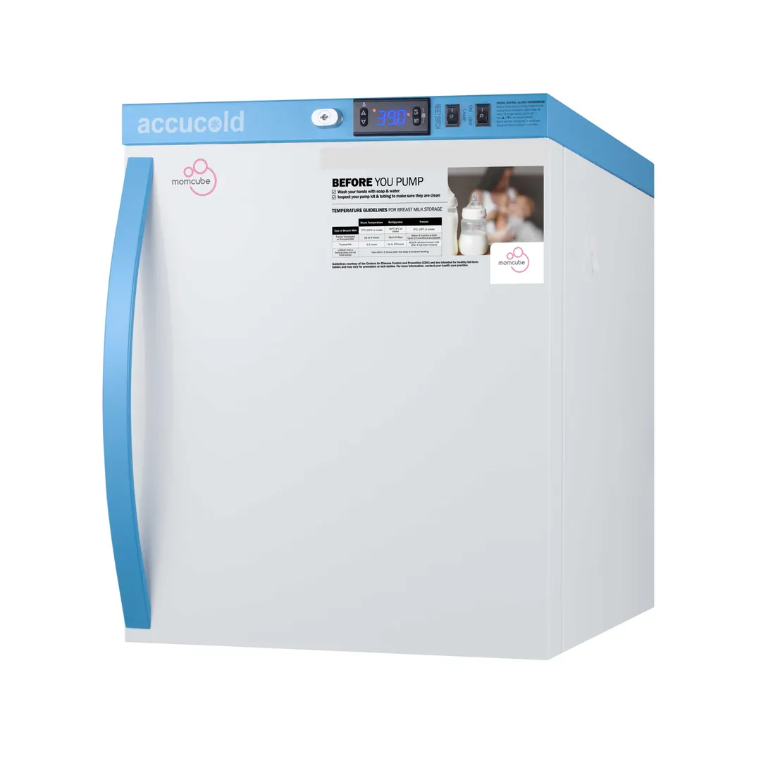 Accucold MLRS1MC 17.5" Countertop Breast Milk Refrigerator, White, 1 cu. ft.