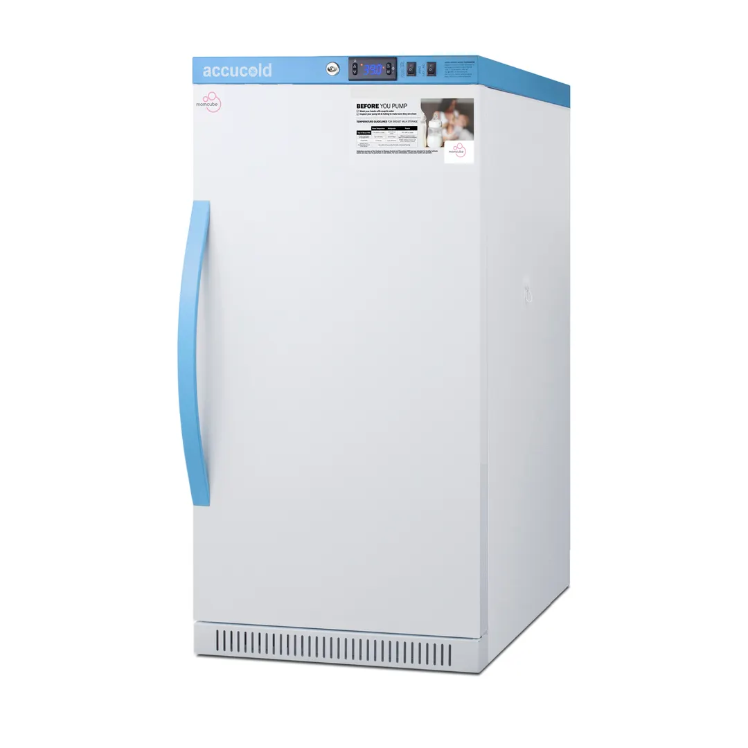 Accucold MLRS32BIADAMC 18.5" Undercounter Breast Milk Refrigerator, White, 2.83 cu. ft.