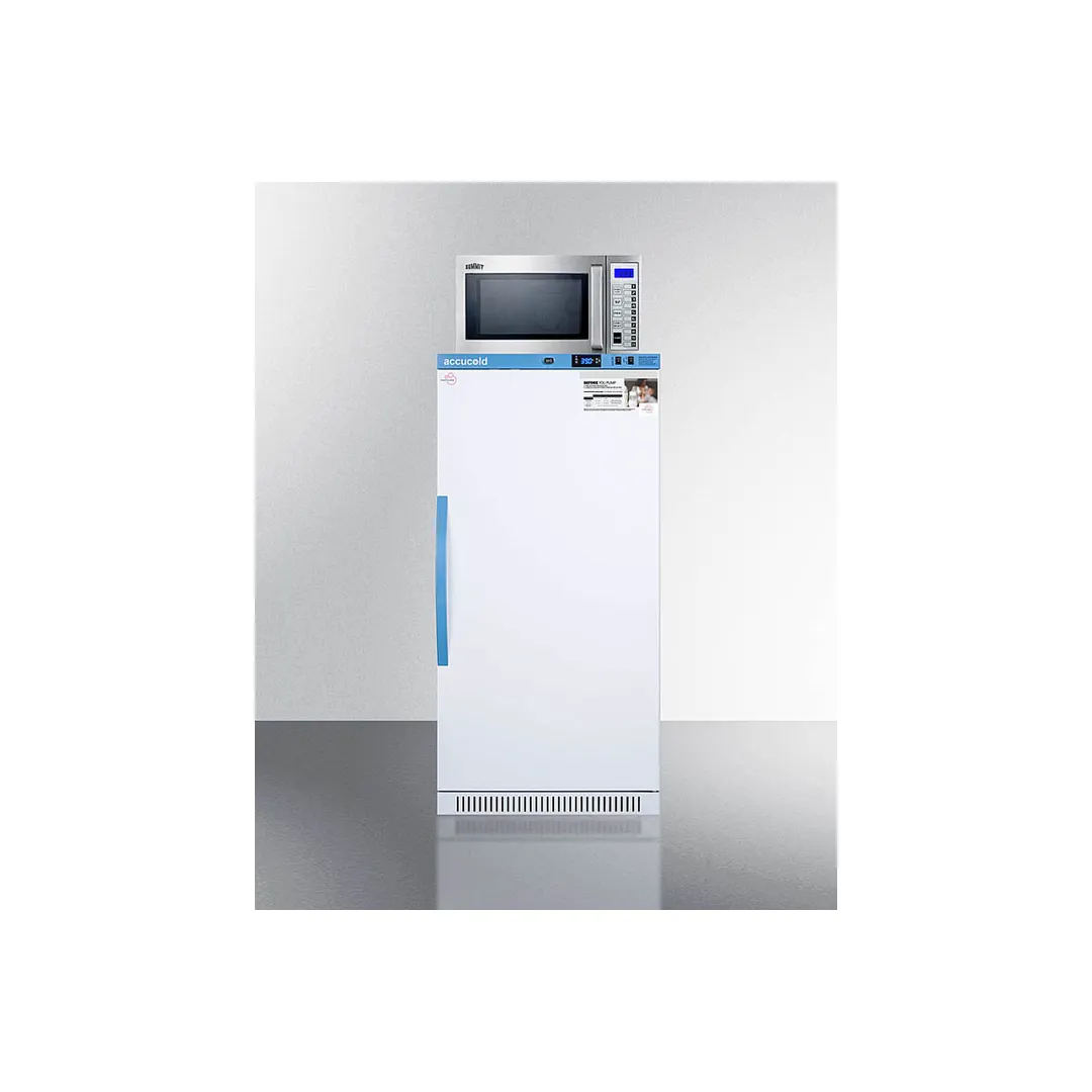 Accucold MLRS8MC-SCM1000SS 23.38" Breast Milk Refrigerator w/ Microwave, 7 Shelves, White, 8 cu. ft.
