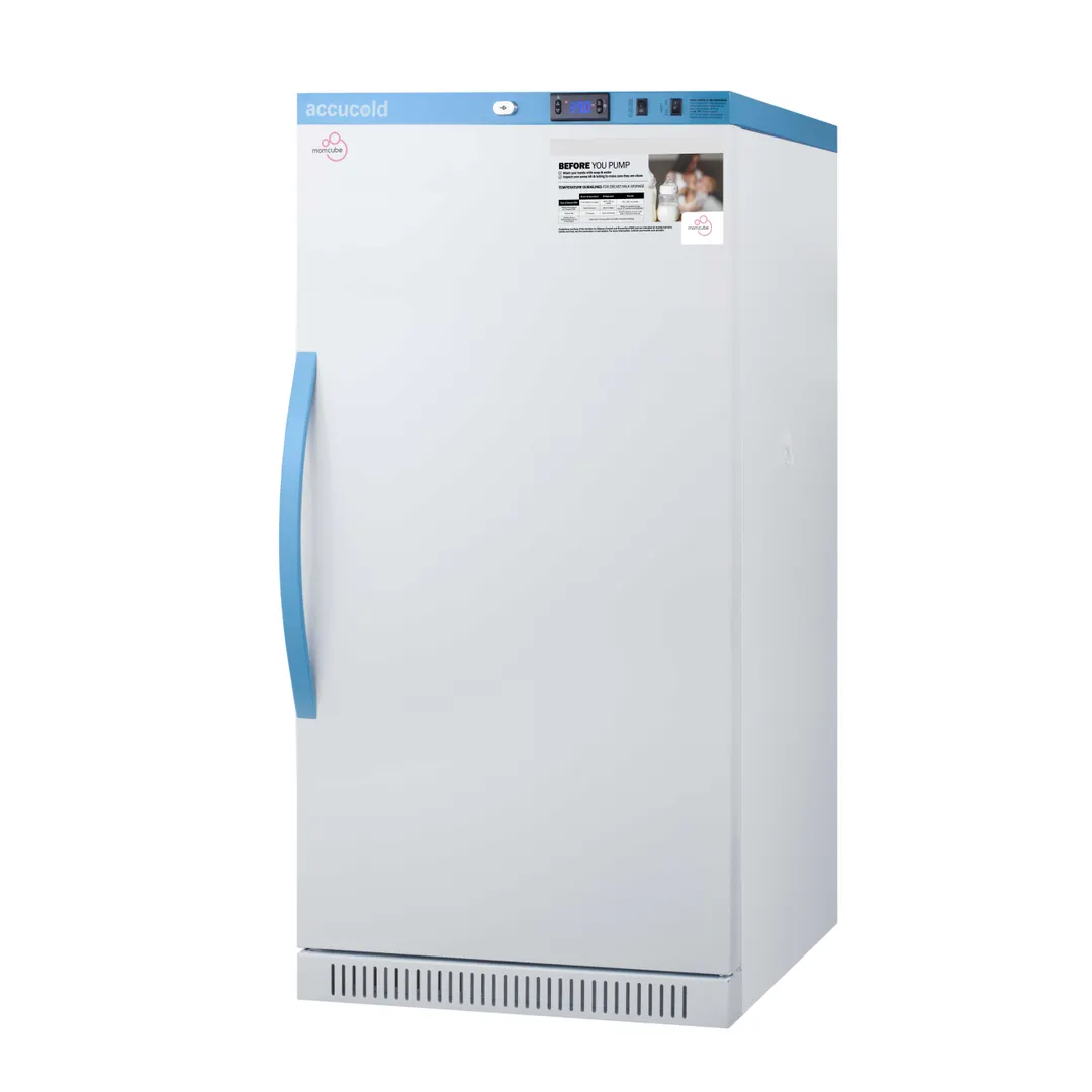 Accucold MLRS8MC 23.38" Undercounter Breast Milk Refrigerator w/ 7 Shelves, White, 8 cu. ft.