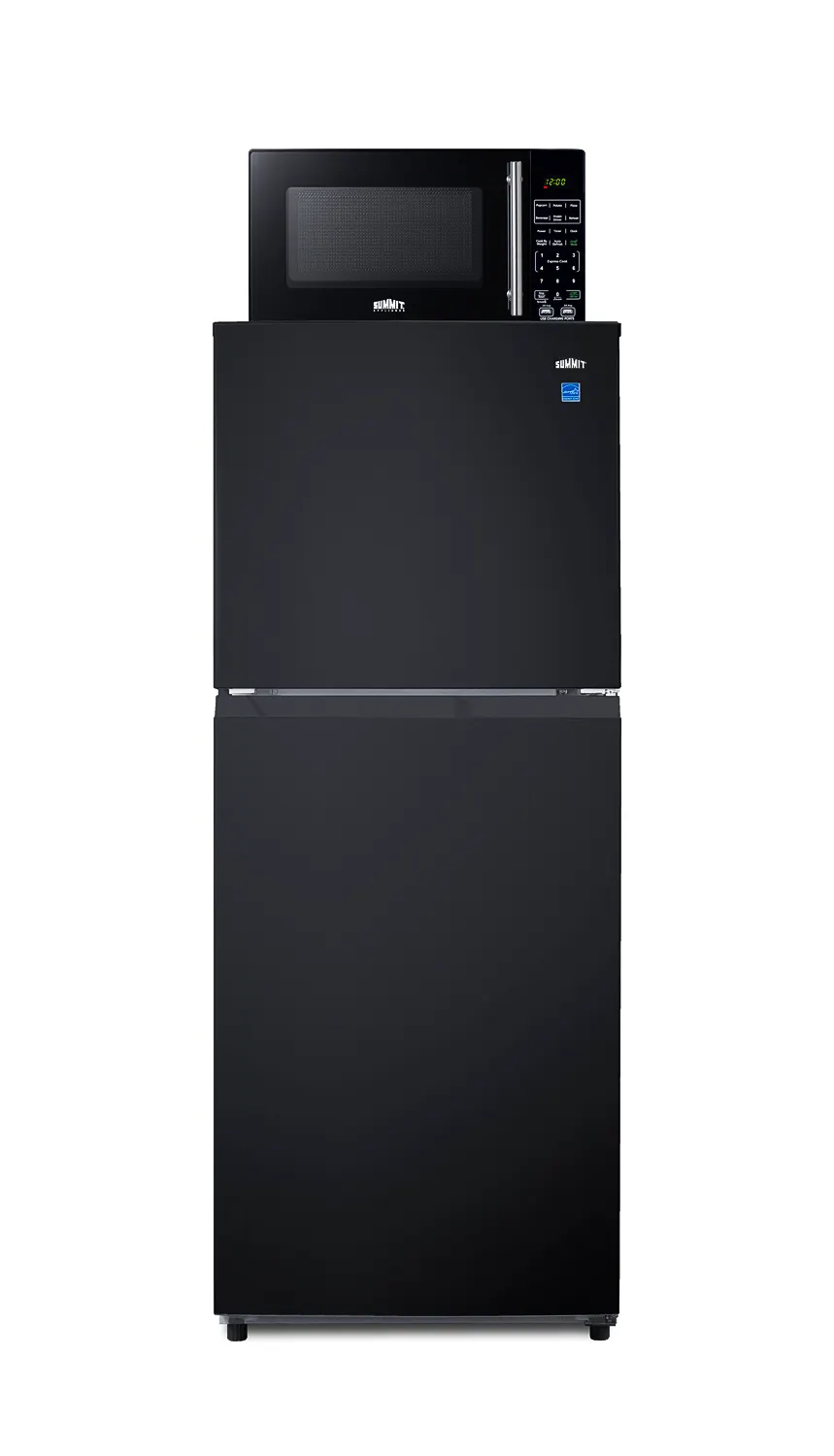Summit MRF1087BA 23.25" Breast Milk Refrigerator & Freezer w/ Microwave, Black, 10.1 cu. ft.