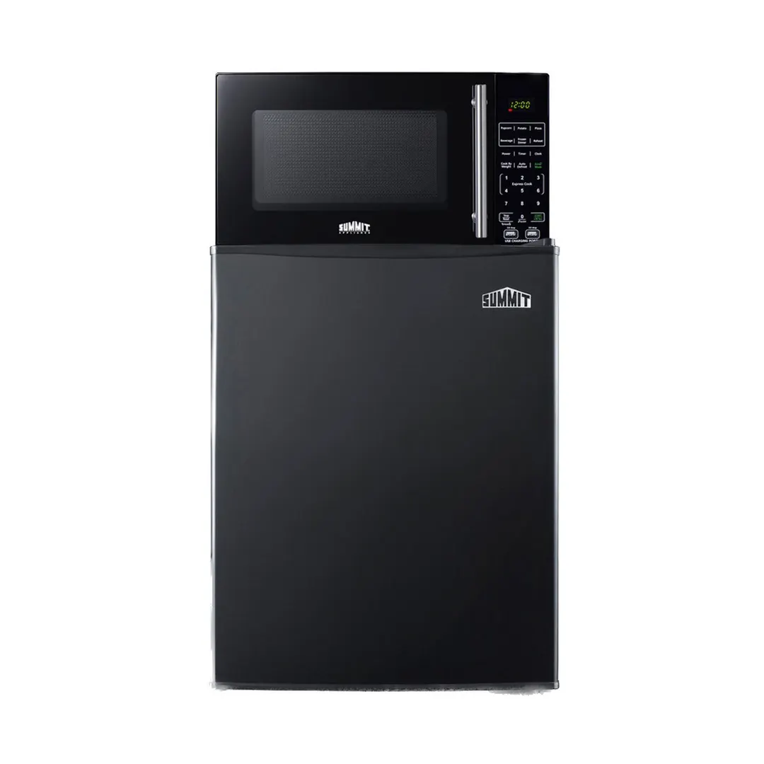 Summit MRF29KA 18.5" Breast Milk Refrigerator w/ Microwave, Black, 2.4 cu. ft.