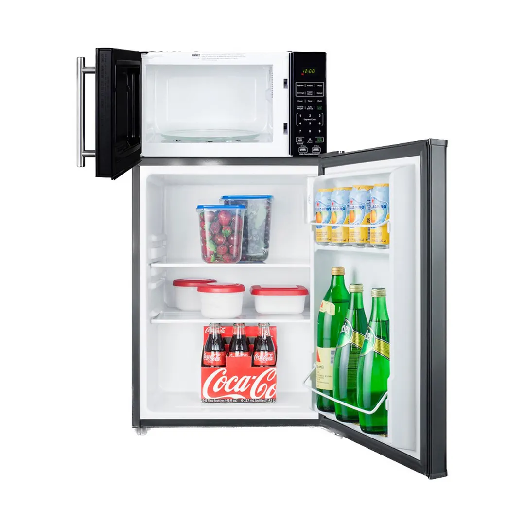 Summit MRF29KA 18.5" Breast Milk Refrigerator w/ Microwave, Black, 2.4 cu. ft.