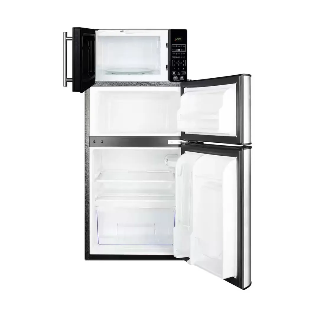Summit MRF34BSSA 19" Breast Milk Refrigerator & Freezer w/ Microwave, Black, 2.4 cu. ft.