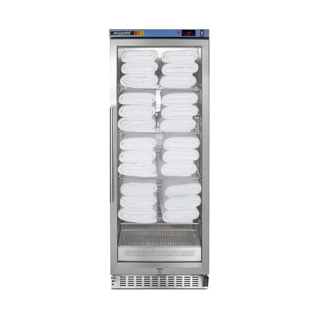 Summit PTHC125G Glass Door PureTherm Blanket Warmer, 10.57 cu. ft., 90°-140°F