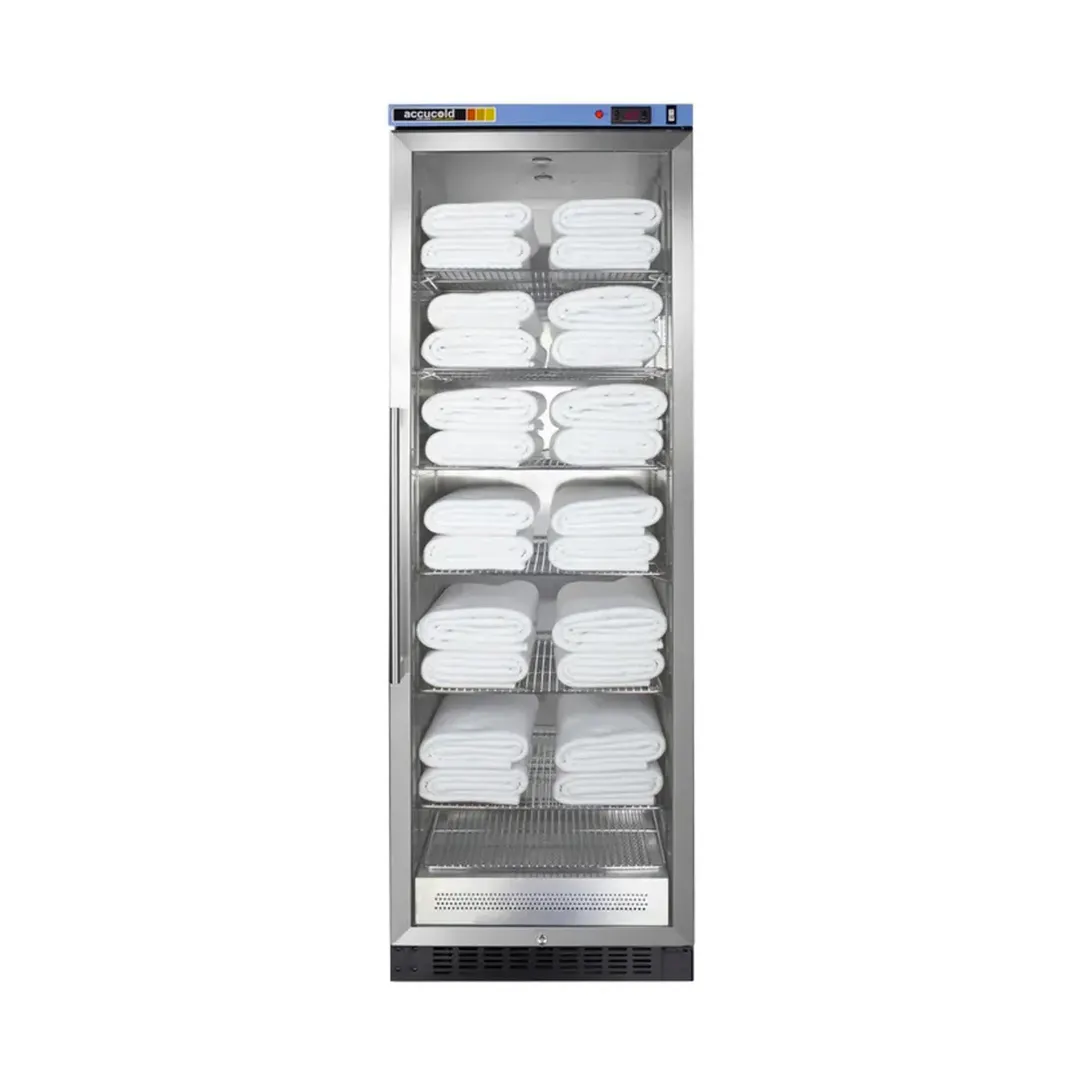 Summit PTHC155G Glass Door PureTherm Blanket Warmer, 12.17 cu. ft., 90°-140°F