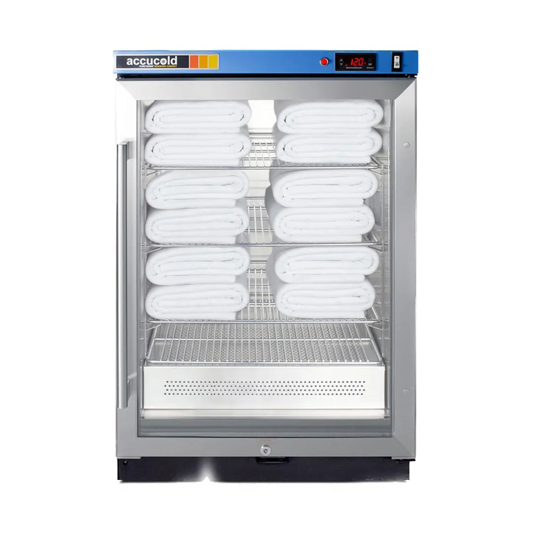 Summit PTHC65G Glass Door PureTherm Blanket Warmer, 4.57 cu. ft., 90°-140°F