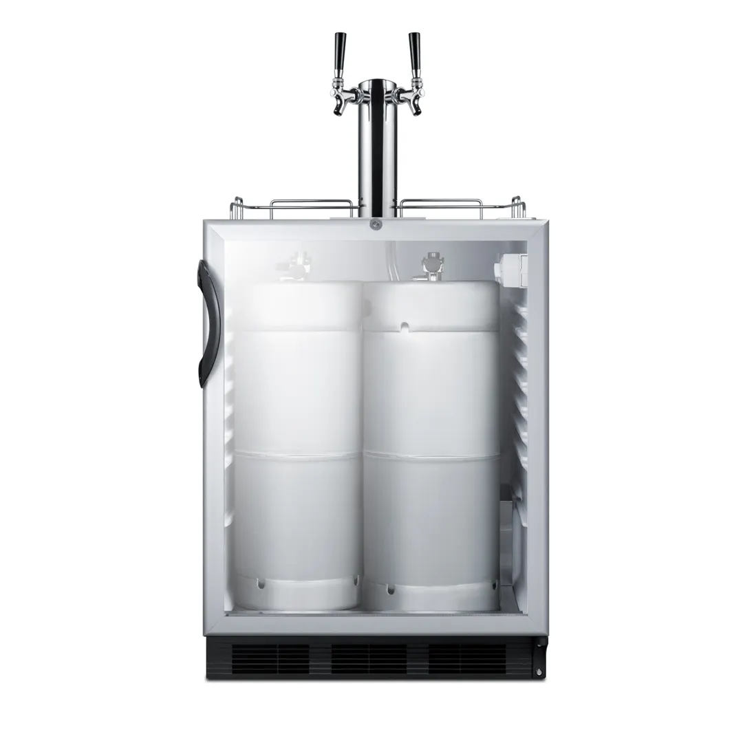 Summit SBC56GBIADA 24" 1 Tower Draft Beer Cooler Dispenser, 5.5 cu. ft.