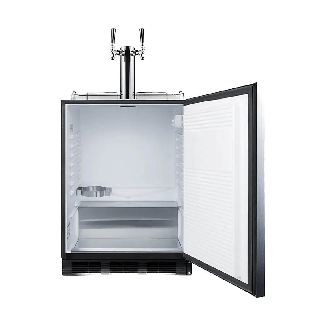 Summit SBC58BLBIADACFTWIN 24" Built-in Cold Brew Coffee Dispenser, ADA / 5.5 cu. ft. - 115V
