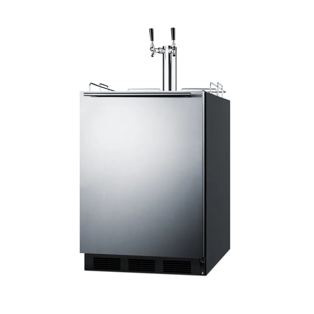 Summit SBC58BLBIADACFTWIN 24" Built-in Cold Brew Coffee Dispenser, ADA / 5.5 cu. ft. - 115V