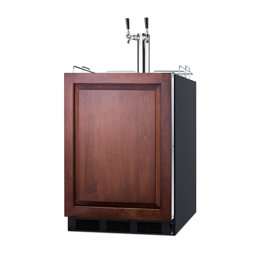 Summit SBC58BLBIADAIF 24" 1 Tower Draft Beer Cooler Dispenser, 5.5 cu. ft.