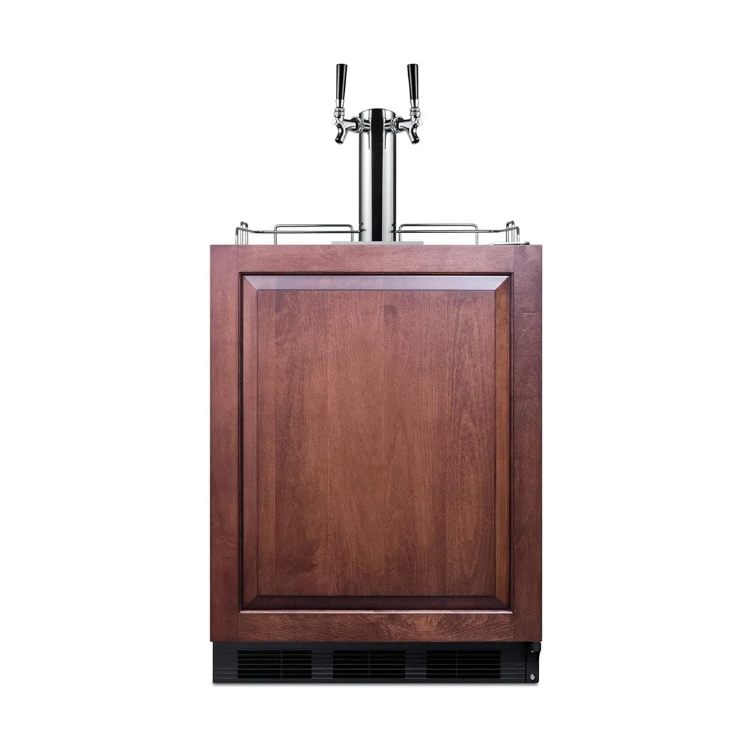 Summit SBC58BLBIADAIFCFTWIN 24" Cold Brew Coffee Dispenser, ADA / 5.5 cu. ft. - 115V