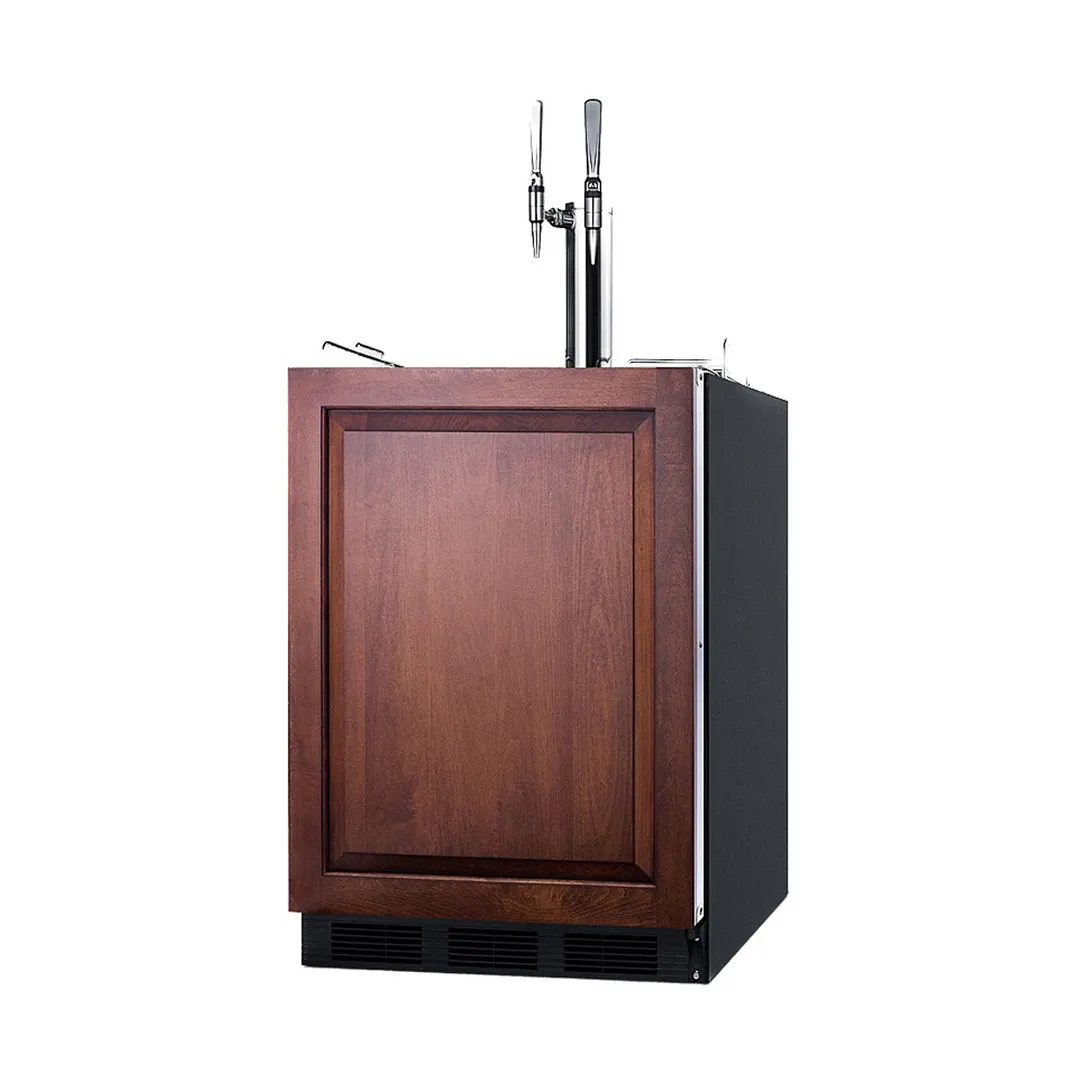Summit SBC58BLBIADAIFNCFTWIN 24" Nitro Cold Brew Coffee Dispenser, ADA / 5.5 cu. ft. - 115V