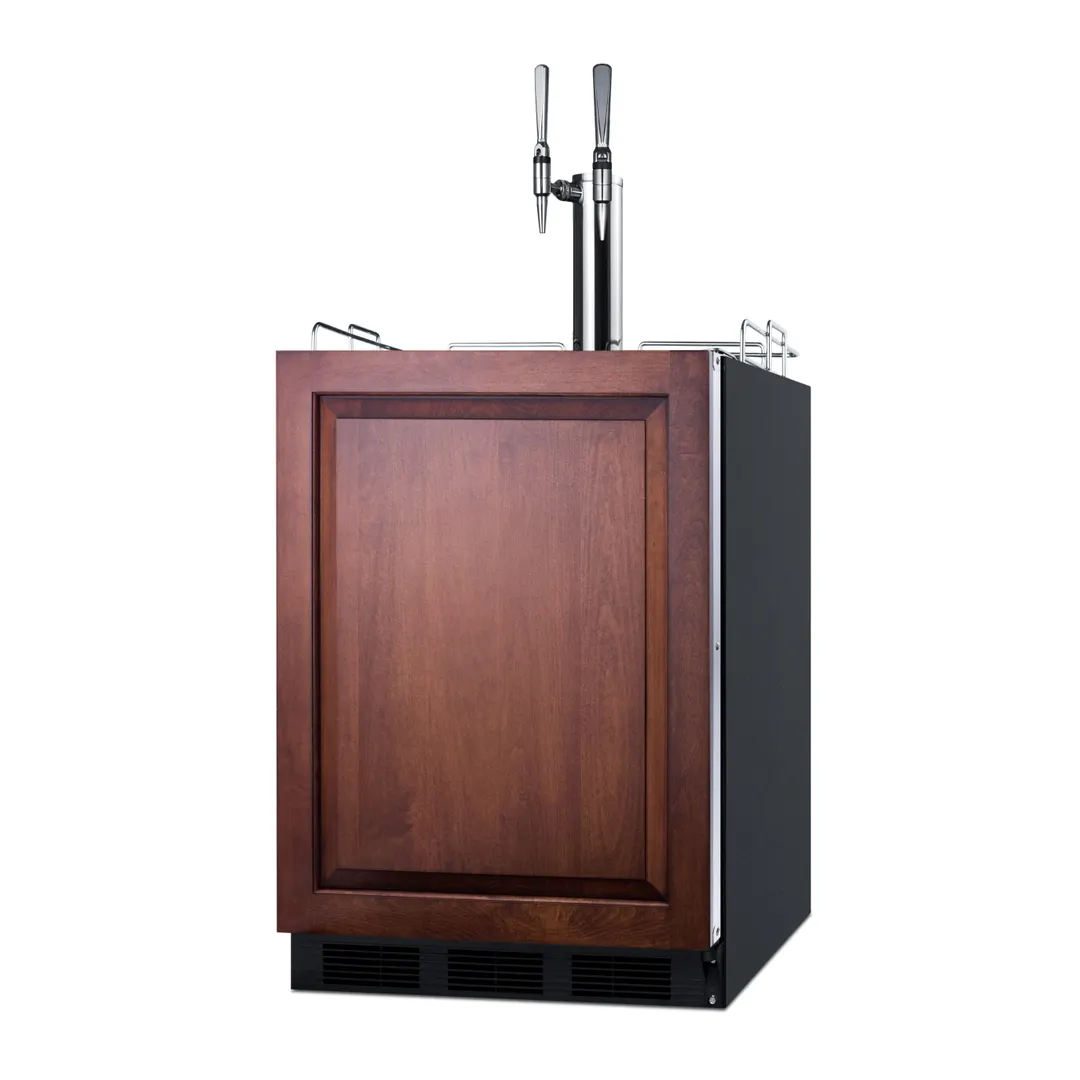 Summit SBC58BLBIADAIFNCFTWIN 24" Nitro Cold Brew Coffee Dispenser, ADA / 5.5 cu. ft. - 115V