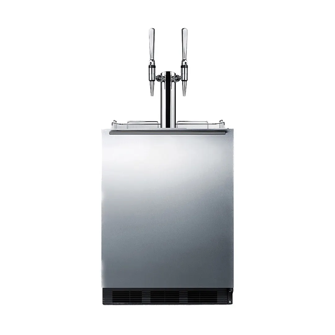 Summit SBC58BLBIADANCFTWIN 24" Nitro Cold Brew Coffee Dispenser, ADA compliant, 5.5 cu. ft. - 115V