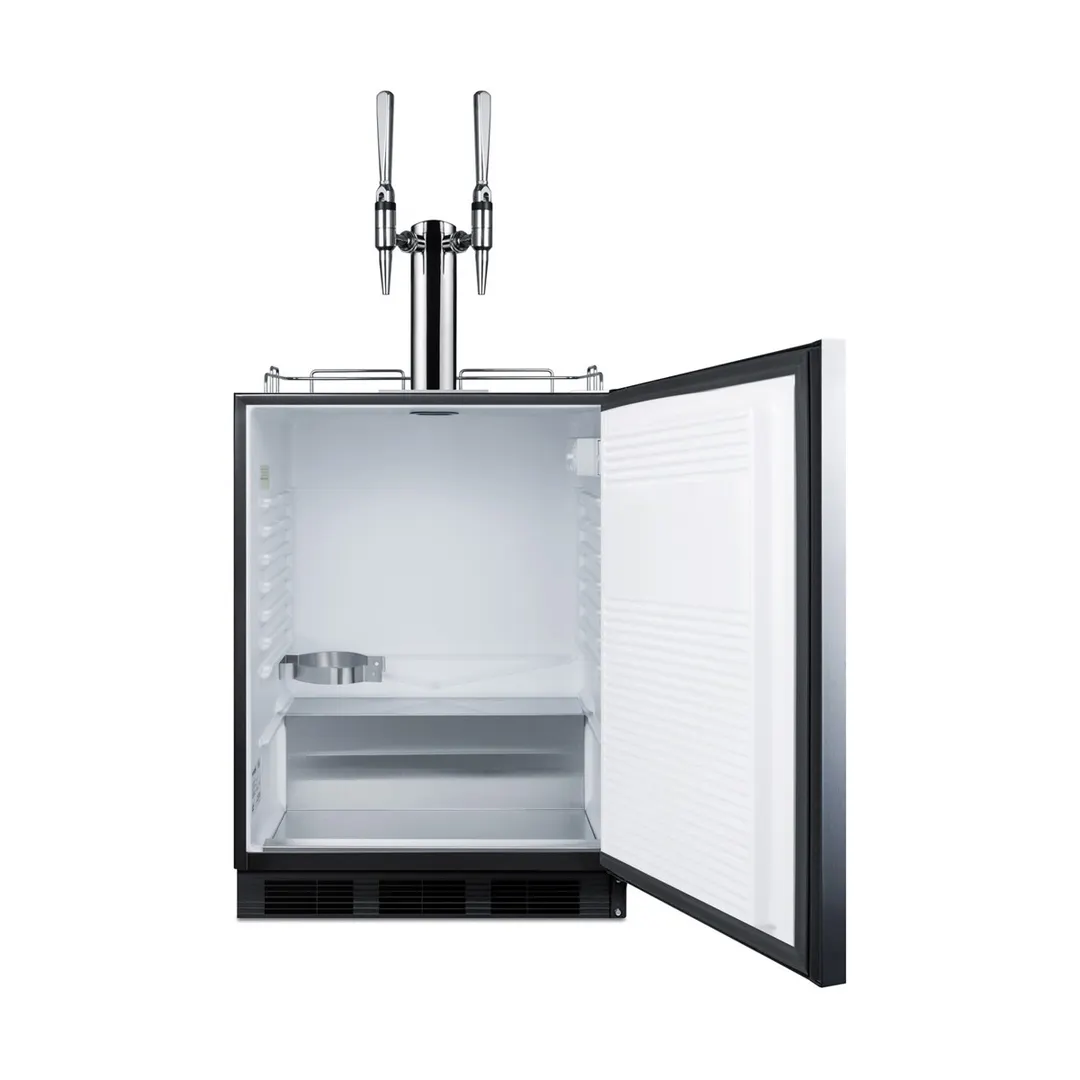 Summit SBC58BLBIADANCFTWIN 24" Nitro Cold Brew Coffee Dispenser, ADA compliant, 5.5 cu. ft. - 115V