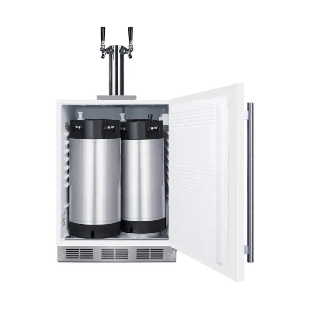 Summit SBC58WHBIADACFTWIN 23" Draft Cold Brew Coffee Dispenser, ADA - 115V / White