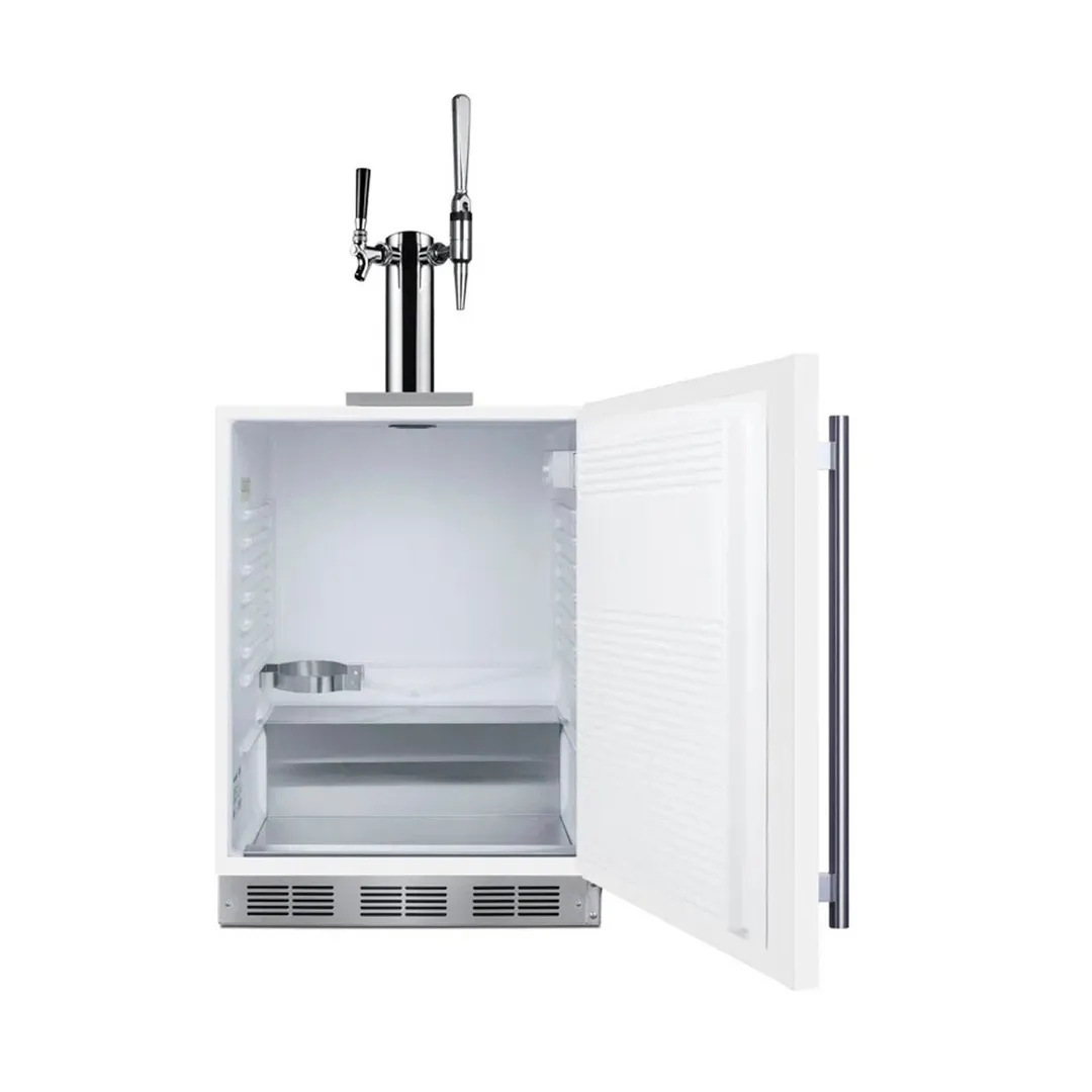 Summit SBC58WHBIADACMTWIN 23" Draft Cold Brew & Nitro Coffee Dispenser, ADA