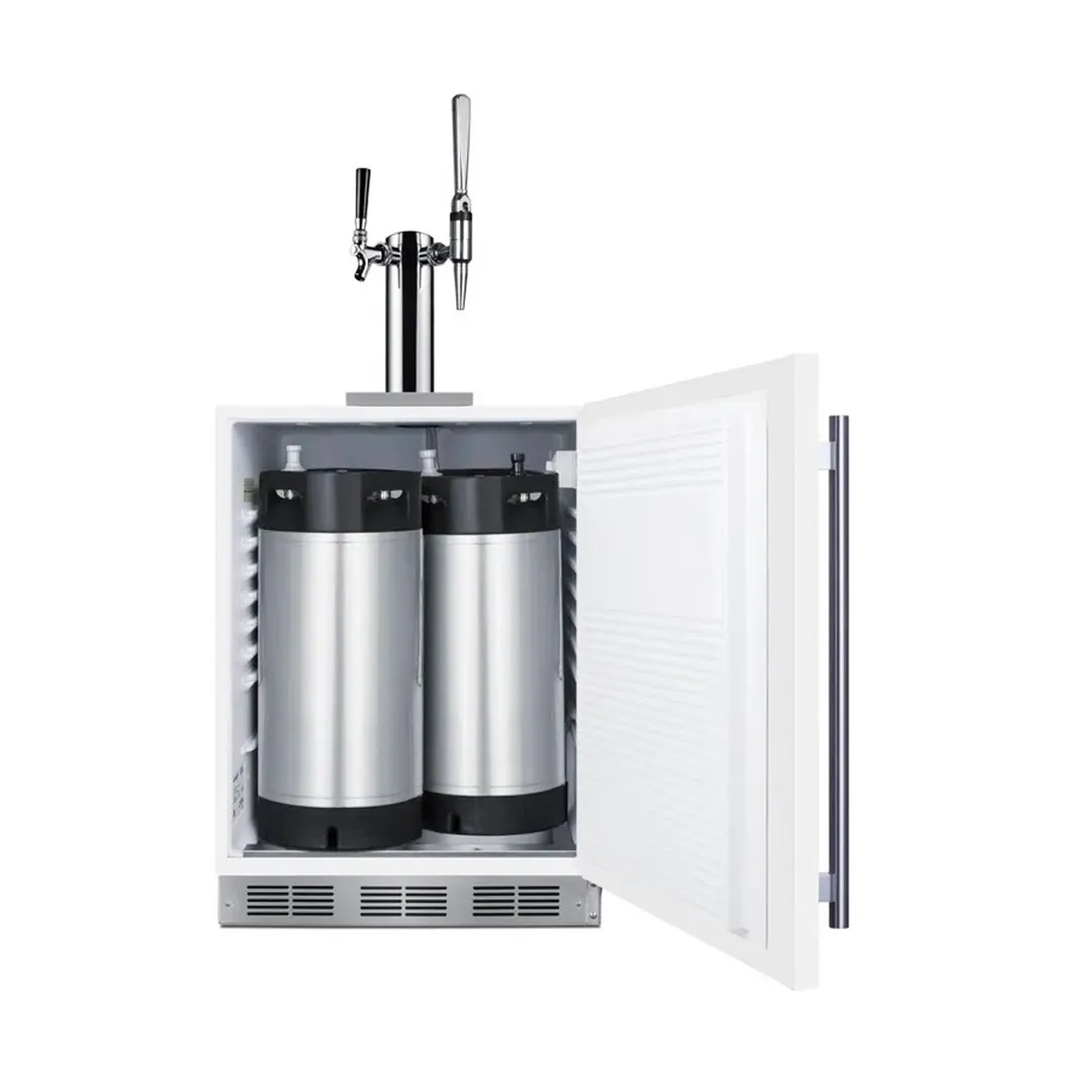 Summit SBC58WHBIADACMTWIN 23" Draft Cold Brew & Nitro Coffee Dispenser, ADA