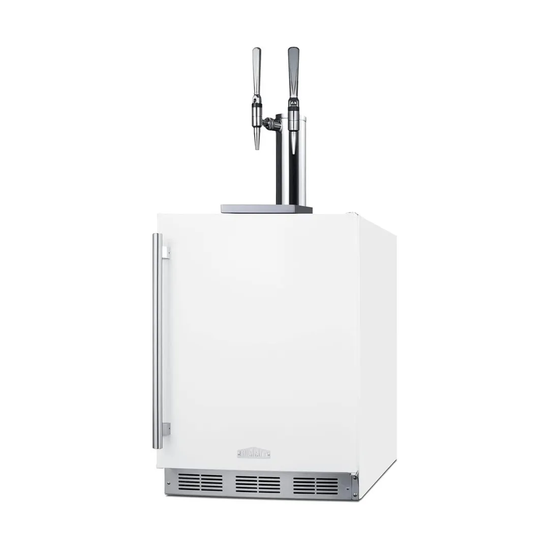 Summit SBC58WHBIADANCFTWIN 23" Draft Nitro Cold Brew Coffee Dispenser, ADA / White