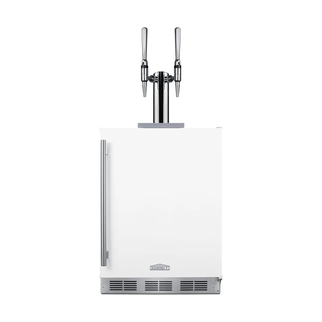 Summit SBC58WHBIADANCFTWIN 23" Draft Nitro Cold Brew Coffee Dispenser, ADA / White