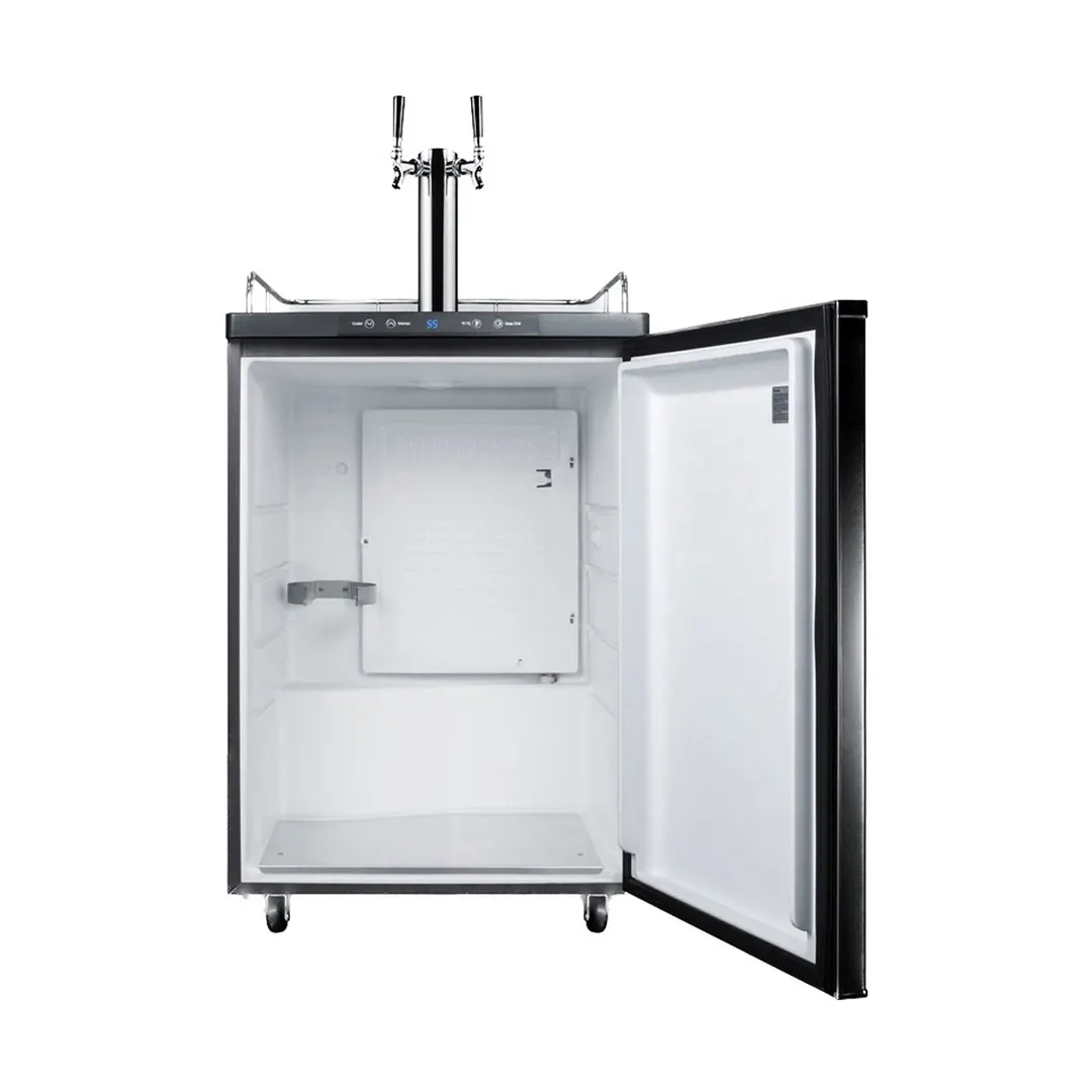 Summit SBC635MTWIN 24" 1 Tower Draft Beer Cooler Dispenser, 5.6 cu. ft.