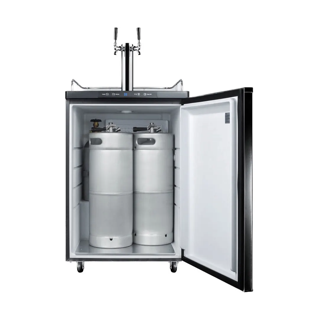 Summit SBC635MTWIN 24" 1 Tower Draft Beer Cooler Dispenser, 5.6 cu. ft.