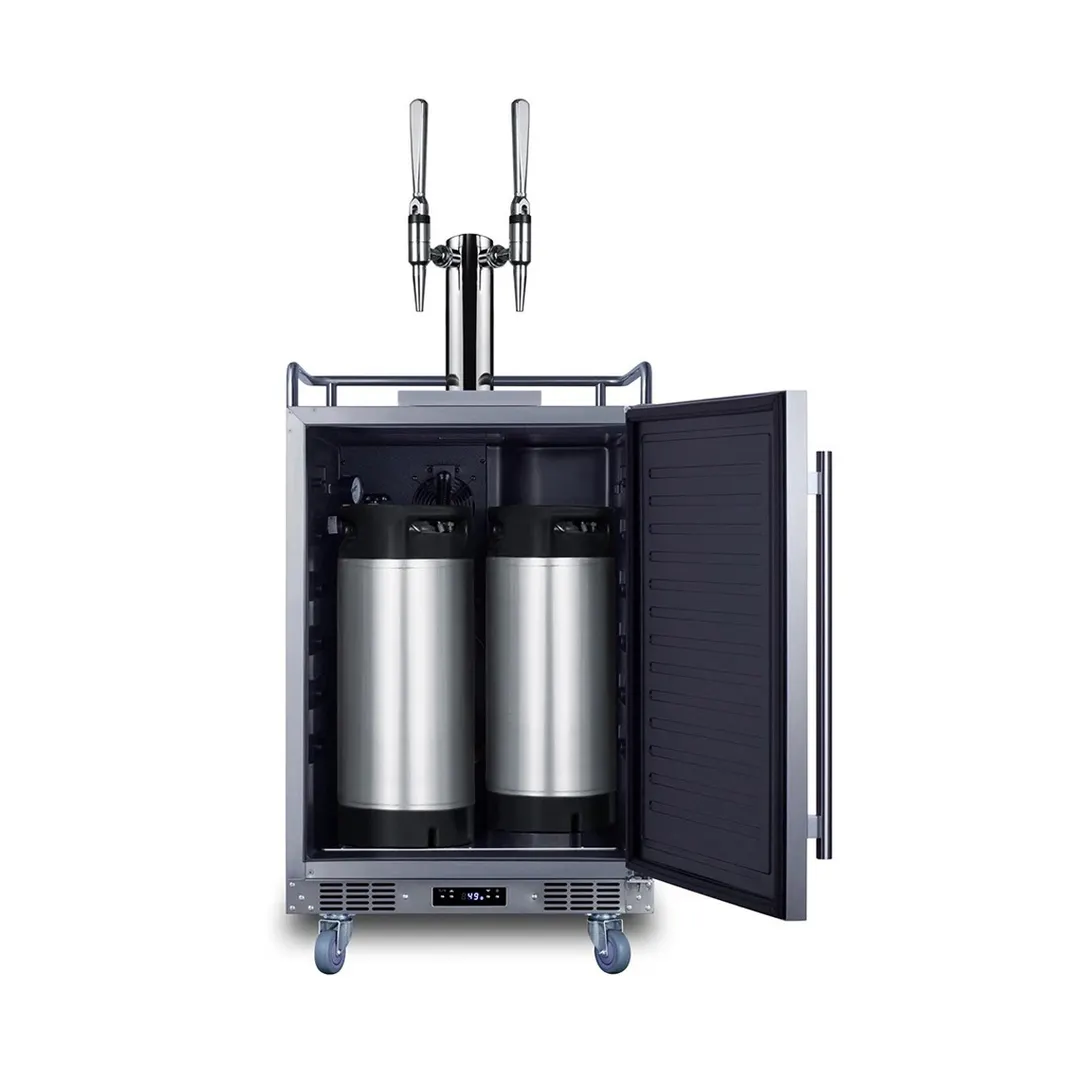 Summit SBC682NCFTWIN Indoor/Outdoor Nitro/Cold Brew Coffee Dispenser, 5.6 cu. ft. - 115V