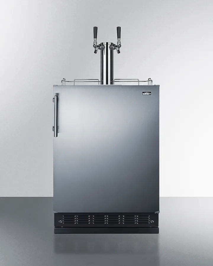 Summit SBC7BRSCF2 Cold Brew Coffee Kegerator, 24" Wide, Height Adjustable, Freestanding - 115V