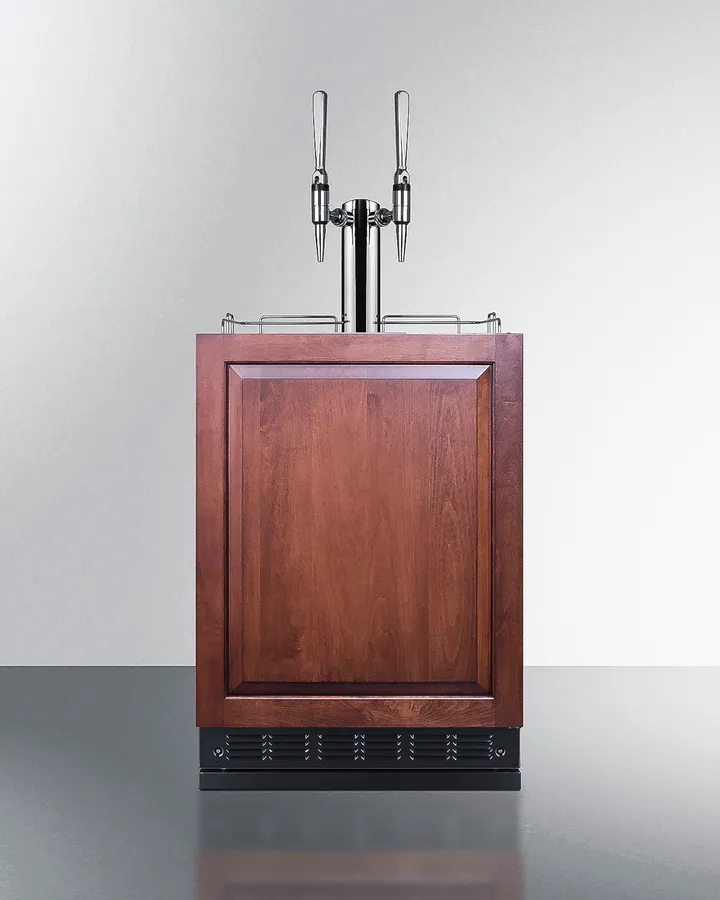 Summit SBC7BRSIFNCF2 Nitro Coffee Kegerator, 24" Wide, Height Adjustable, Freestanding - 115V