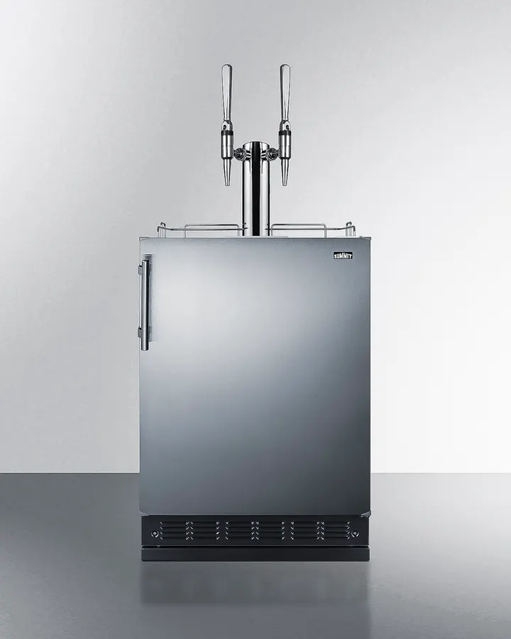 Summit SBC7BRSNCF2 Nitro Coffee Kegerator, 24" Wide, Height Adjustable, Freestanding - 115V