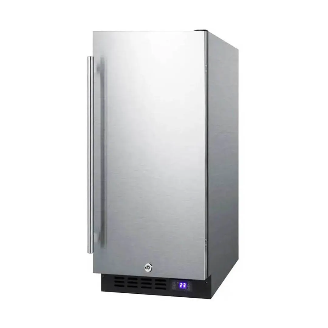 Summit SCFF1533BCSS 23" Built-in or Freestanding Undercounter Freezer, Stainless Steel, 2.4 cu. ft.