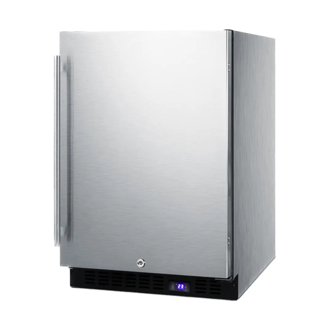 Summit SCFF53BCSS Built-in or Freestanding Undercounter Freezer, Stainless Steel, 4.7 cu. ft.