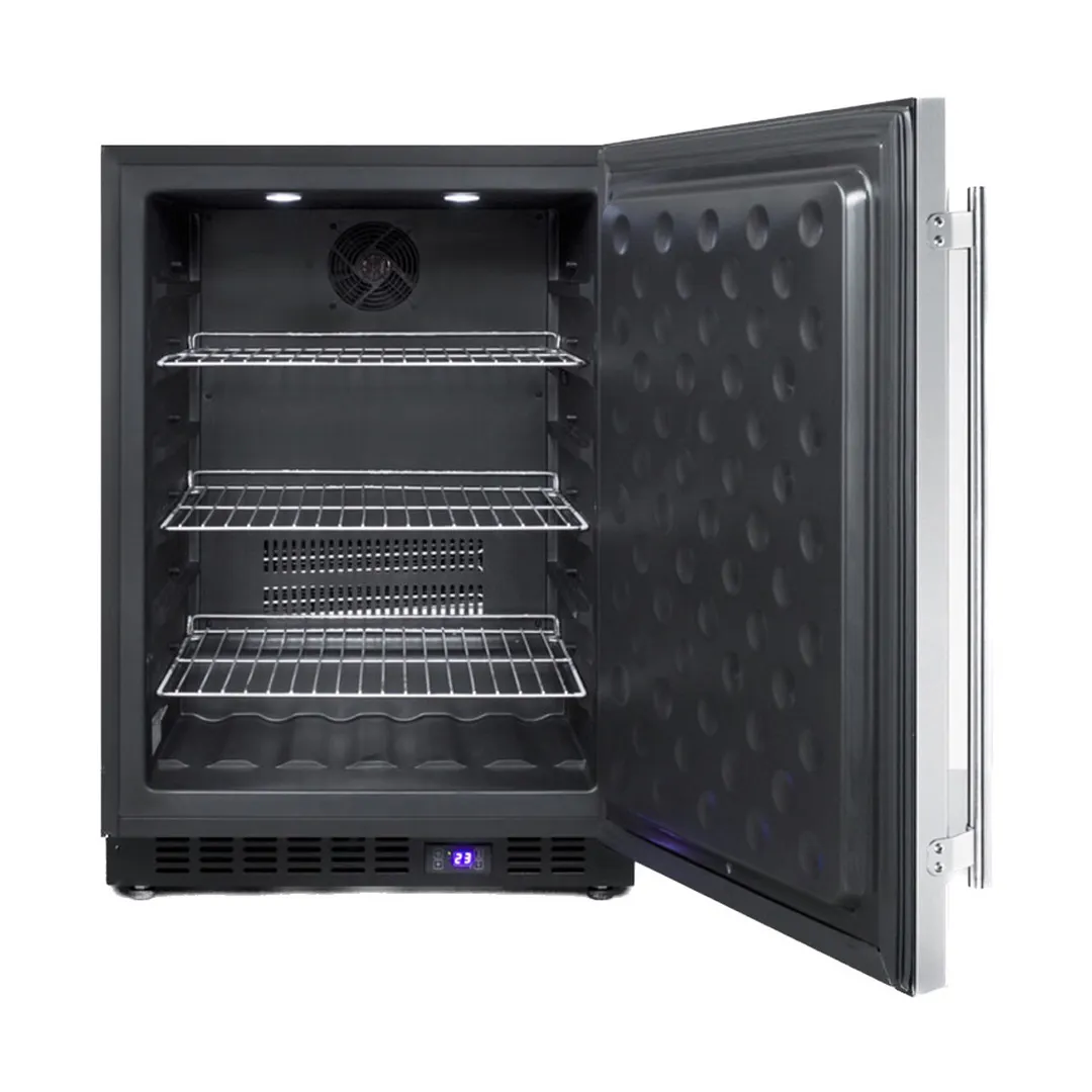 Summit SCFF53BCSS Built-in or Freestanding Undercounter Freezer, Stainless Steel, 4.7 cu. ft.