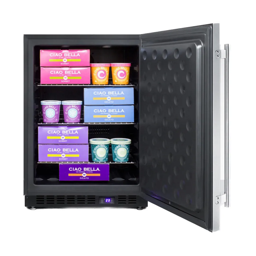 Summit SCFF53BCSS Built-in or Freestanding Undercounter Freezer, Stainless Steel, 4.7 cu. ft.