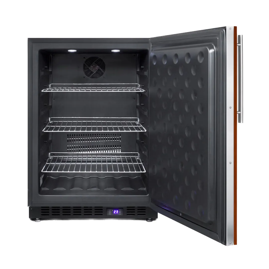 Summit SCFF53BIF Undercounter Freezer in Black, w/ Panel Ready Door, 4.7 cu. ft.