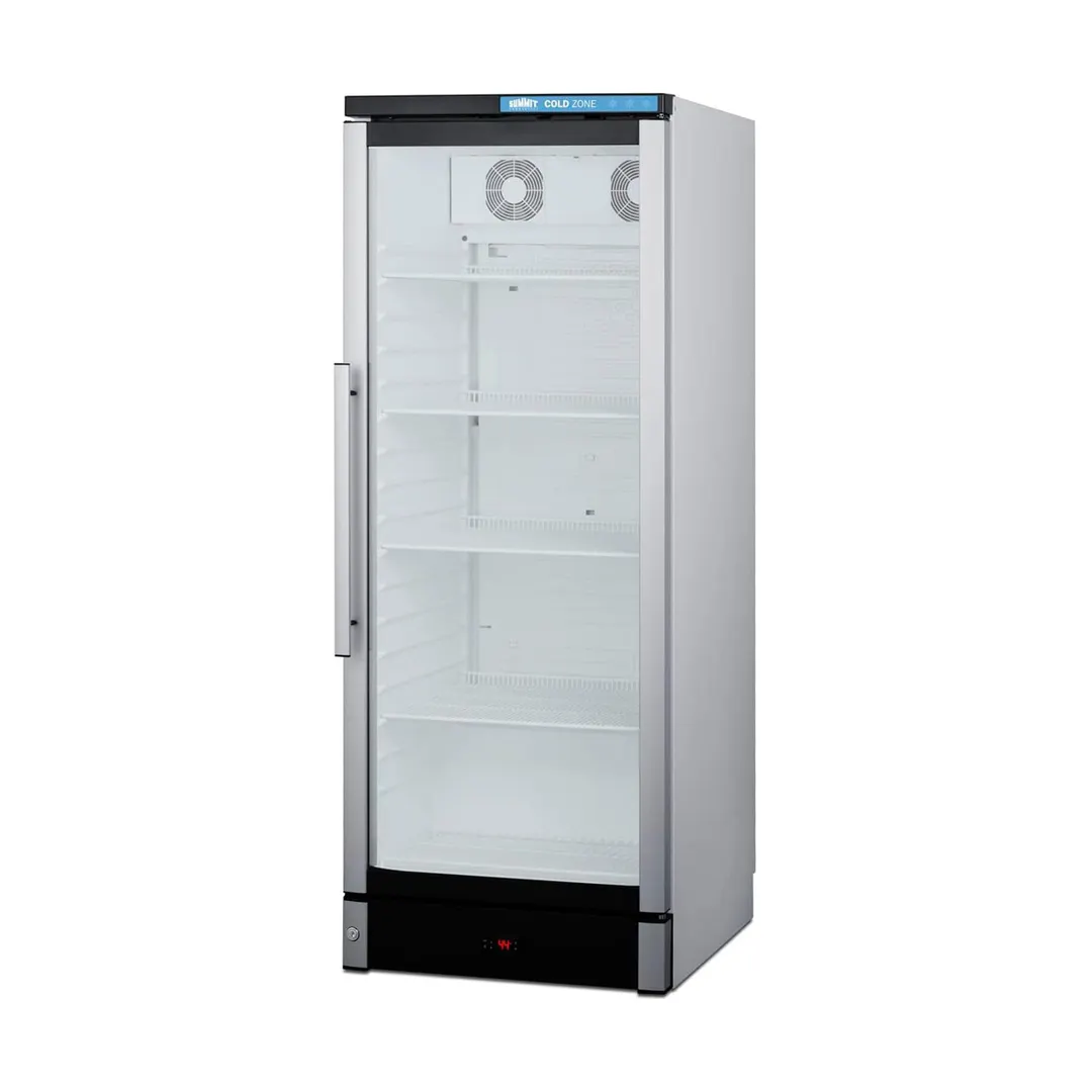 Summit SCR1154 23" Slim Merchandiser Refrigerator w/ Right Hinged Glass Door, 9.9 cu. ft.