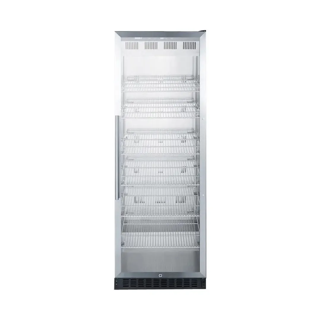 Summit SCR1401CSS 24" Beverage Center w/ Right Hinged Glass Door, Stainless Steel, 12.6 cu. ft.