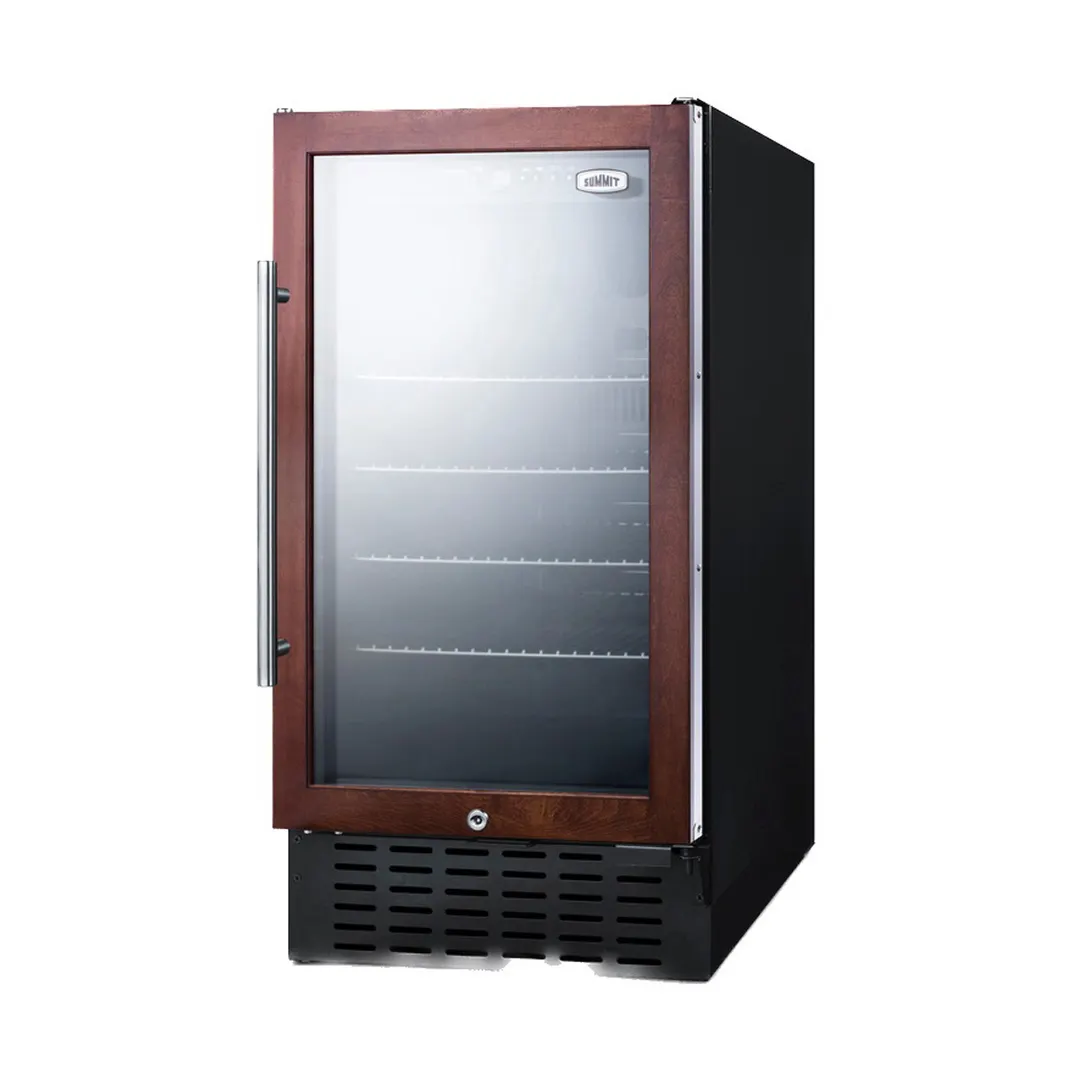 Summit SCR1841BPNR 17" Panel-Ready Glass Door Beverage Merchandiser, 2.7 cu. ft.