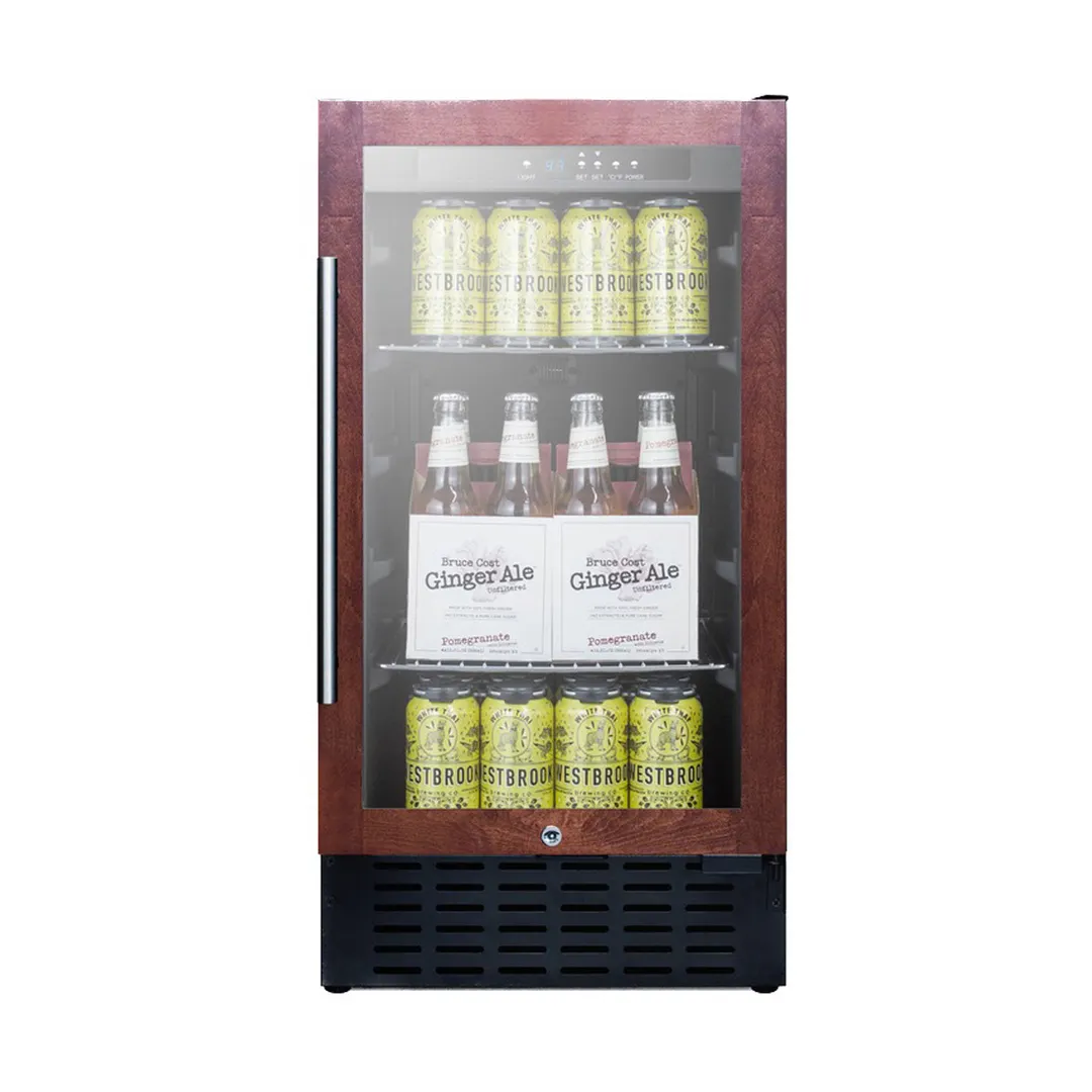Summit SCR1841BPNR 17" Panel-Ready Glass Door Beverage Merchandiser, 2.7 cu. ft.