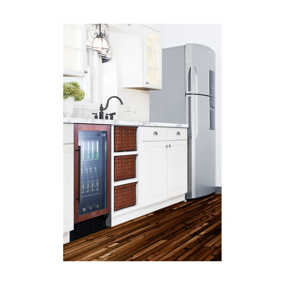 Summit SCR1841BPNR 17" Panel-Ready Glass Door Beverage Merchandiser, 2.7 cu. ft.