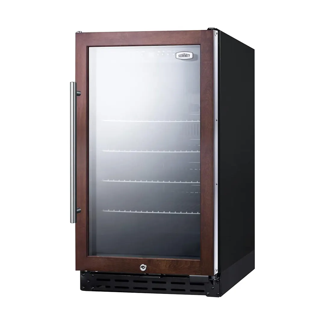 Summit SCR1841BPNRADA 17" Panel-Ready Glass Door Beverage Merchandiser, 2.7 cu. ft.