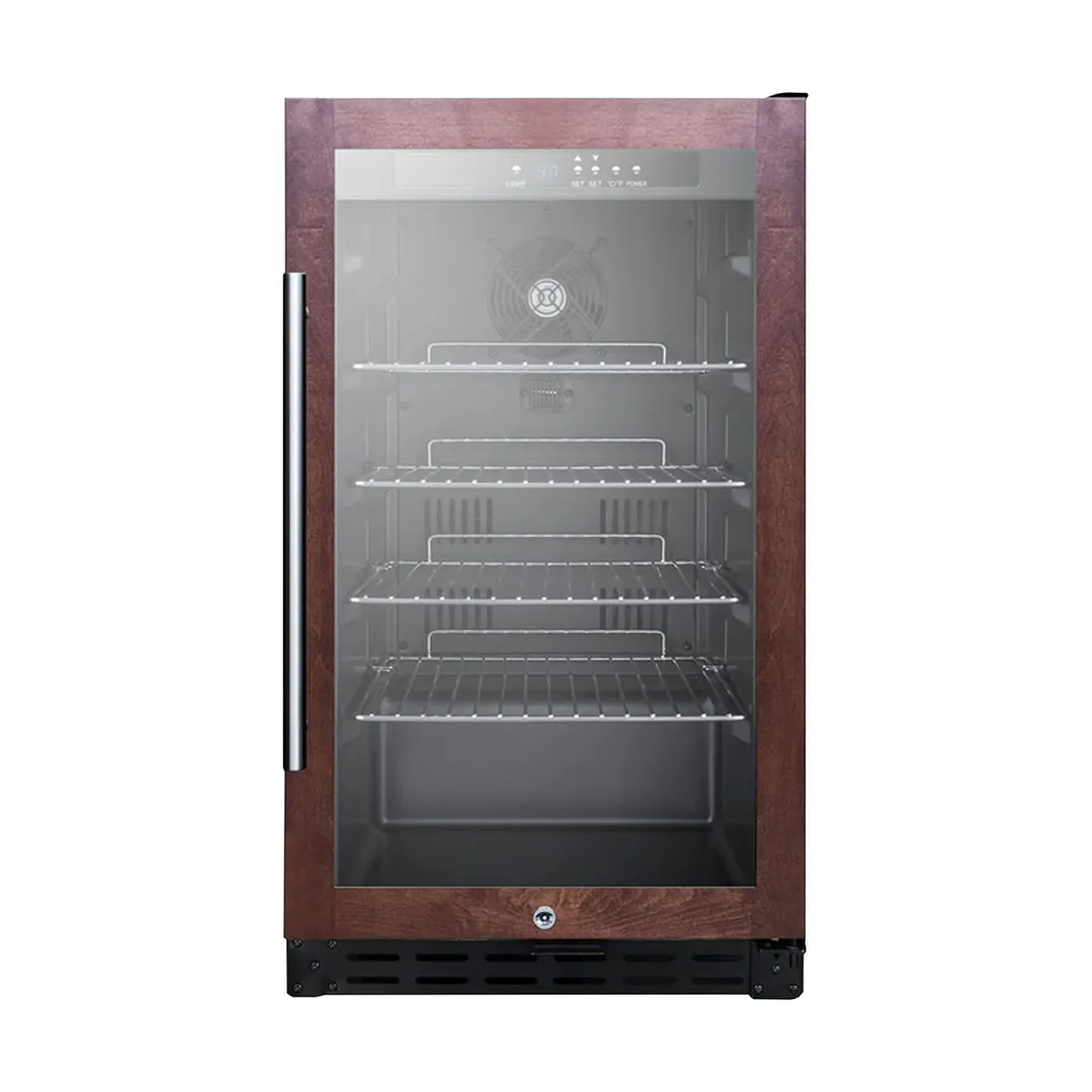 Summit SCR1841BPNRADA 17" Panel-Ready Glass Door Beverage Merchandiser, 2.7 cu. ft.