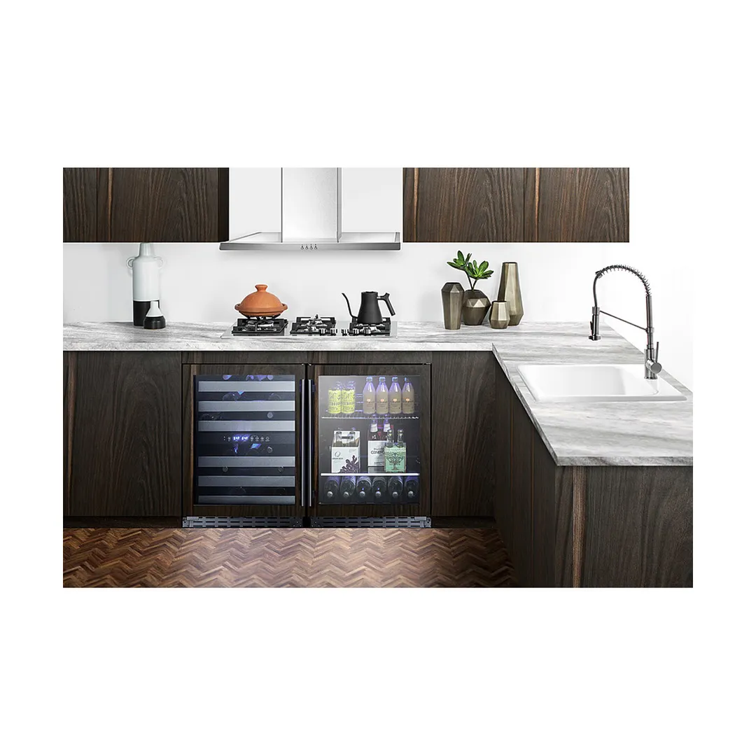 Summit SCR2466BPNR 23" 1-Section Panel Ready Glass Door Beverage Merchandiser, 6 Bottle