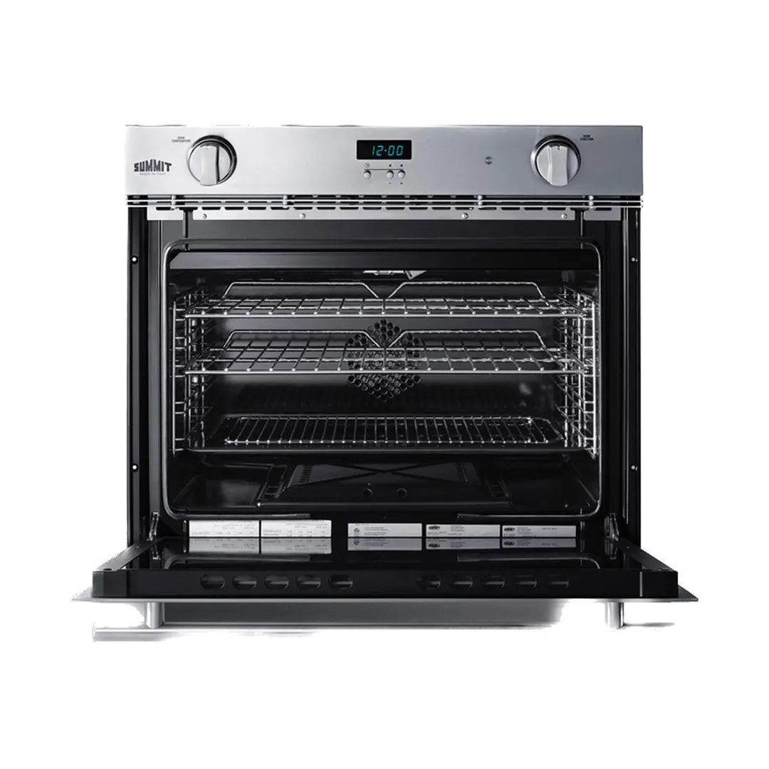 Summit SGWOGD27 Single-Deck Gas Convection Oven w/ Manual Controls, For Wall Installation